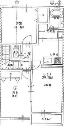 ロワジールの物件間取画像